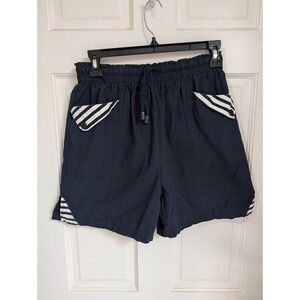 White Diamonds Nautical Style Shorts Size Medium